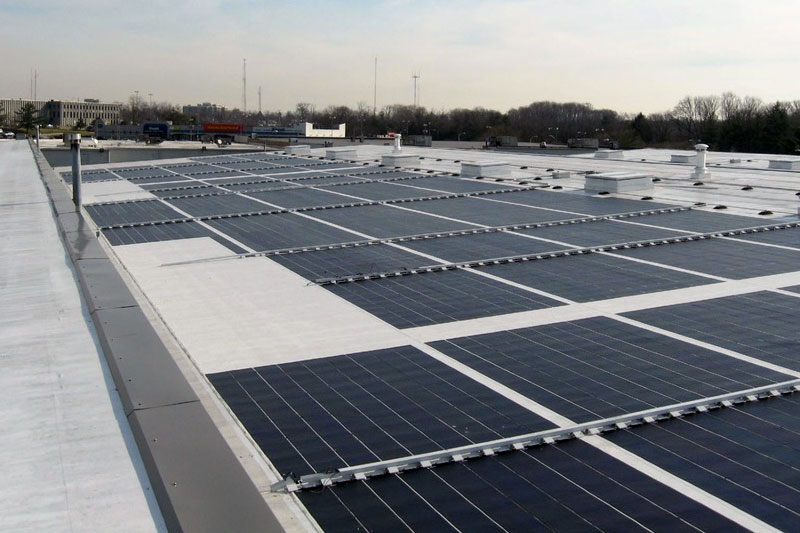 Solar panels at MDOT MTA facility